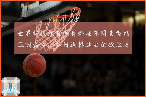 世界杯投注官网有哪些不同类型的亚洲盘口，如何选择适合的投注方式？
